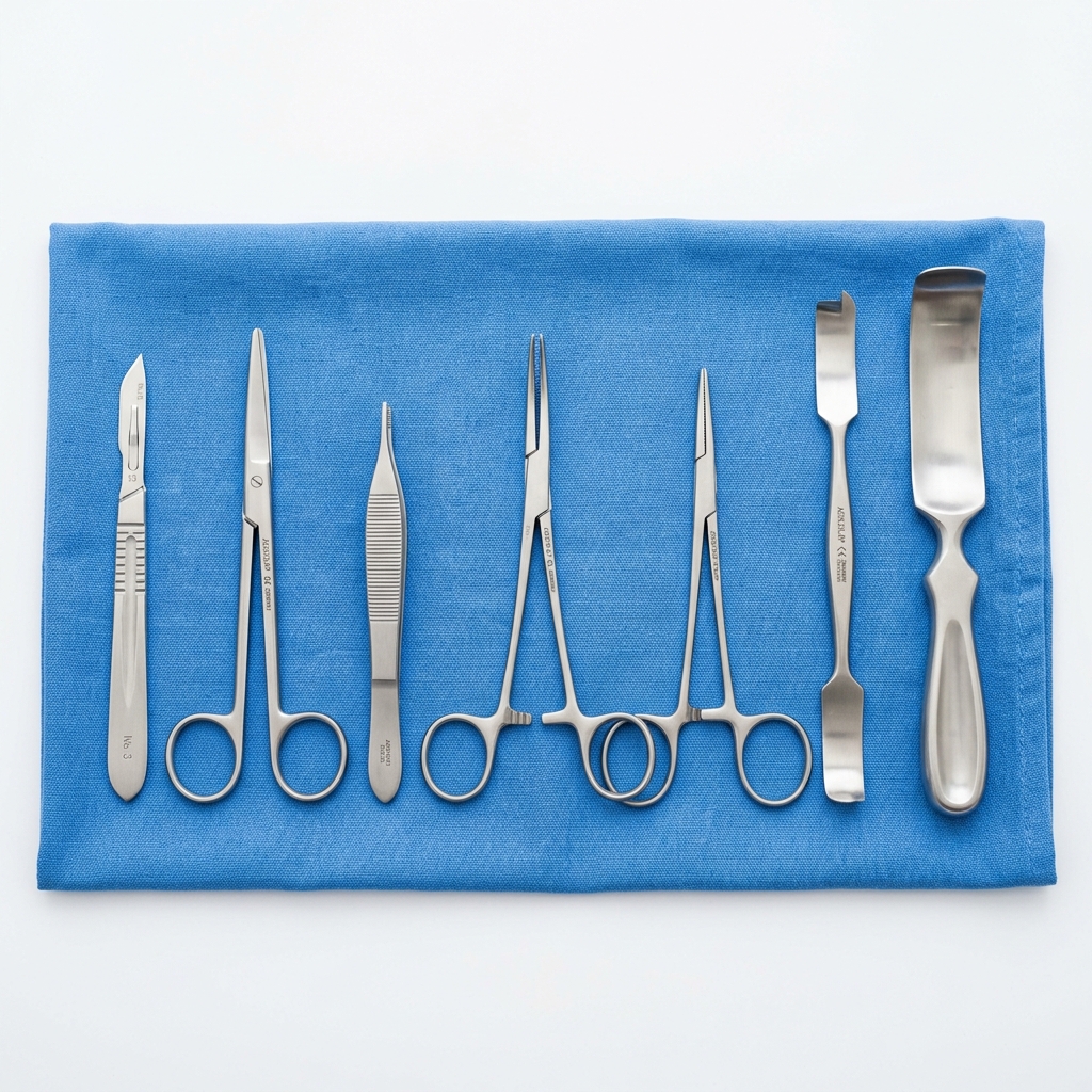 Kit de Instrumentais Cirúrgicos Inox